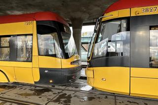 Zderzenie tramwajów na Moście Gdańskim w Warszawie
