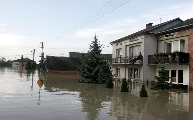 	Powódź, podkarpacie - powiat tarnobrzeski, Sokolniki, Trześń