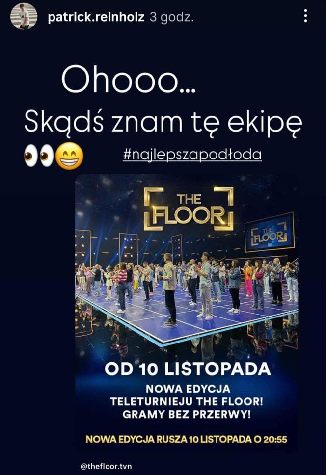 Uczestnik “Hotelu Paradise” w czwartej edycji “The Floor”! Czy Patryk sięgnie po zwycięstwo?