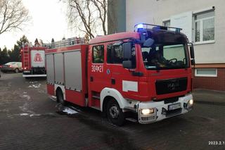 Pożar bloku w Lublinie