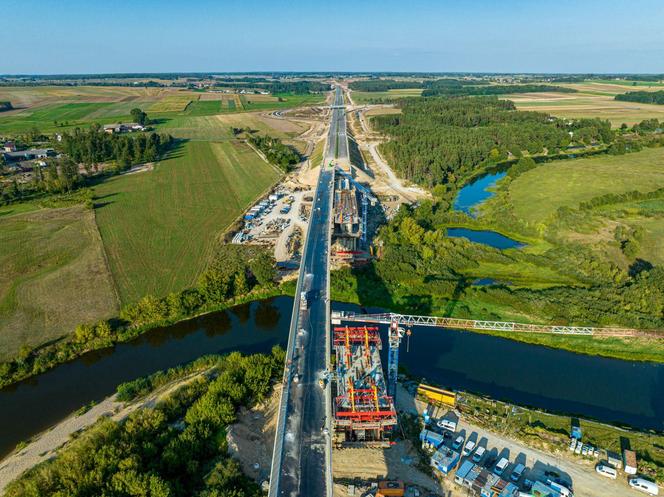 Obwodnica Łomży - plac budowy w sierpniu 2024