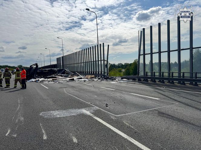 Śmiertelny wypadek na autostradzie A4 w Zabrzu. Droga była zupełnie zablokowana