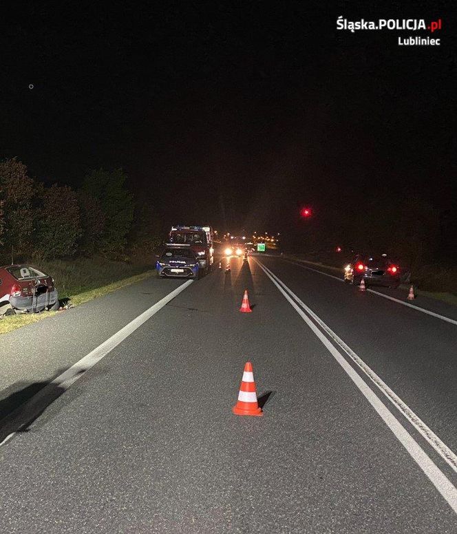 Groźny wypadek na DK46 pod Lubeckiem. 38-letni kierujący oplem trafił do szpitala