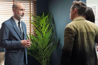 Barwy szczęścia odc. 3186. Weronika (Maria Świłpa), Błażej Modrzycki (Piotr Ligienza), Kornel (Jakub Bohosiewicz) 