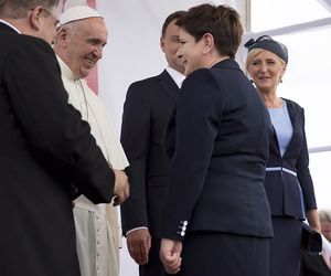 Powitanie papieża Franciszka na lotnisku w Balicach, 27.07.2016 r.