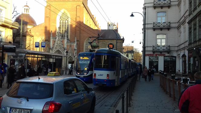 Wykolejenie tramwaju w Krakowie