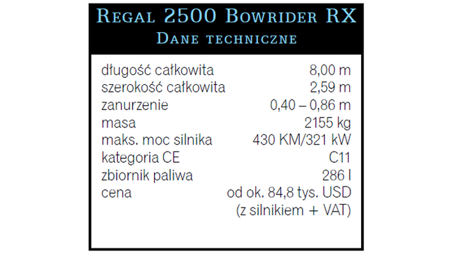 Regal 2500 Bowrider RX