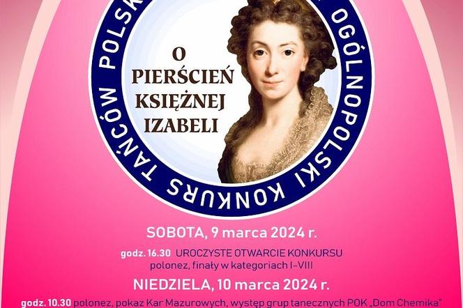 Konkurs taneczny w Puławach - plakat wydarzenia