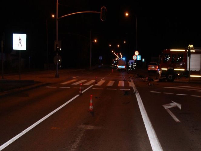 Pijani Ukraińcy rozbili się na skrzyżowaniu. Chwile grozy w Wejherowie