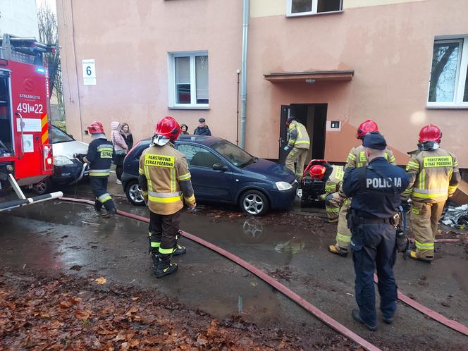 Pożar przy Żeromskiego w Starachowicach