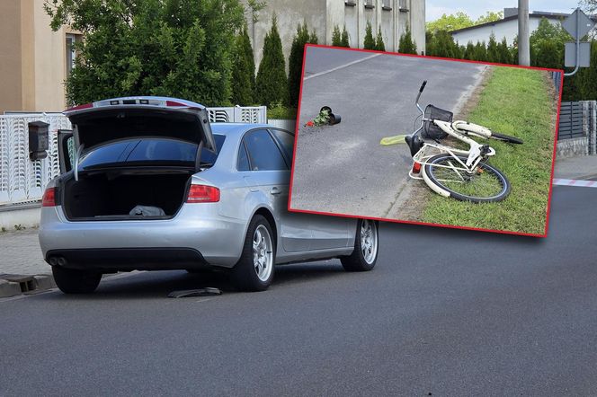 Samochód huknął w rowerzystkę! Kobieta nie przeżyła. Wszystko się nagrało