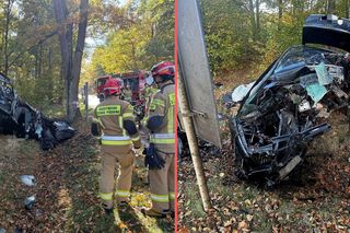 Audi rozerwane na strzępy. Tragiczny wypadek na Dolnym Śląsku 