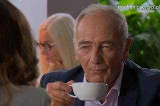 M jak miłość odc. 1704. Ewa Kalinowska (Anna Kerth), Jerzy Argasiński (Karol Strasburger)