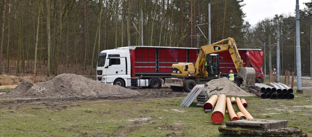 Budowa węzła Głębokie - marzec 2020