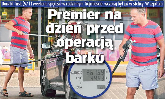 Premier na dzień przed operacją barku