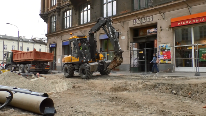 Tak wyglądają obecnie prace przy ulicy Krakowskiej