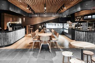Projekt wnętrza restauracji: wnętrze w stylu modern