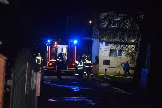 Pożar w budynku przy stajni na terenie dworku w Jeziorkach. Straty duże, ale konie całe