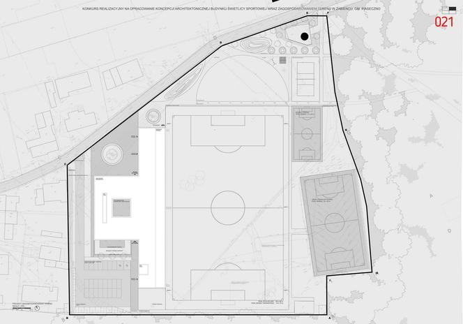 Wyniki konkursu na projekt świetlicy sportowej w Żabieńcu