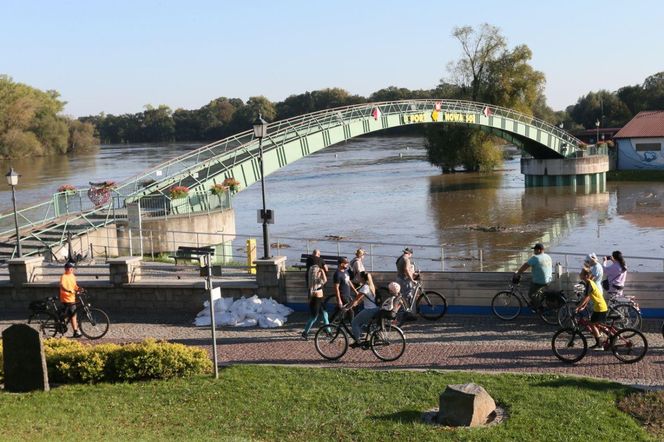 Sytuacja powodziowa w Nowej Soli - stan na 21 września