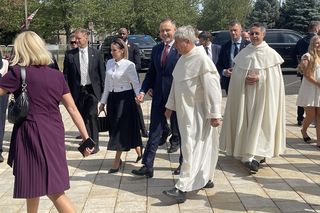 Karol Nawrocki z małżonką w USA. Tak przyjęto ich w Doleystown