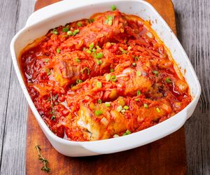 Ryba w warzywach z piekarnika