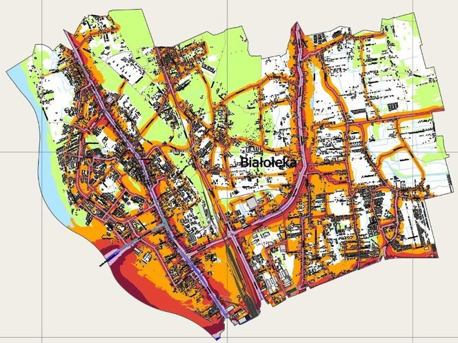Mapy akustyczne dzielnic Warszawy