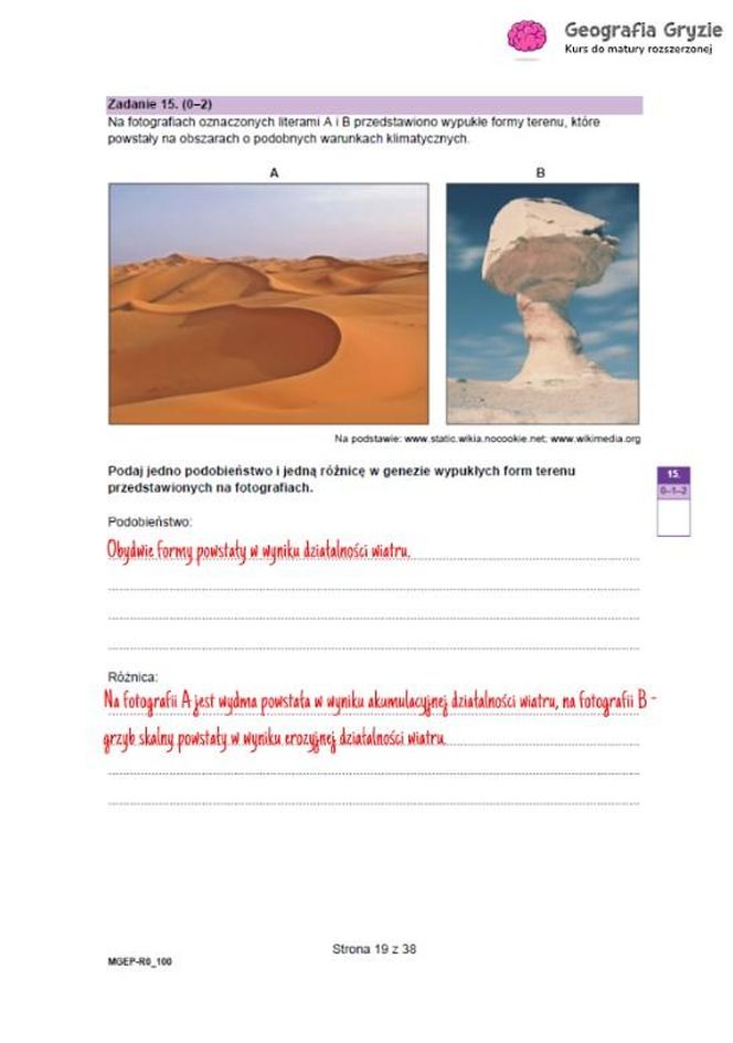 Matura 2025 geografia rozszerzona - odpowiedzi do arkusza CKE 15.05.2025 - Formuła 2023