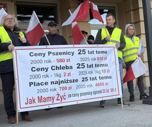 Protest rolników w Rzeszowie. Zapowiadają zaostrzenie działań