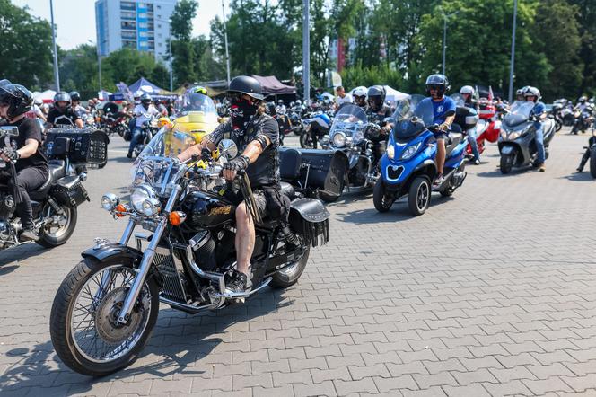 Parada motocyklistów w Dąbrowie Górniczej