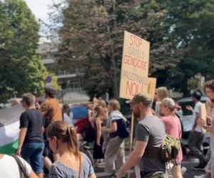 Maja Bohosiewicz, Sonia Bohosiewicz, Anita Sokolowska wspierają Palestynę