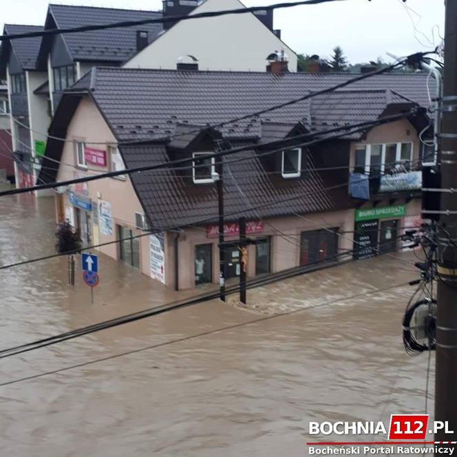 Powódź w Łapanowie