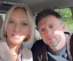 M jak miłość nowy sezon po wakacjach 2025. Dorota (Iwona Rejzner), Bartek (Arkadiusz Smoleński) na planie