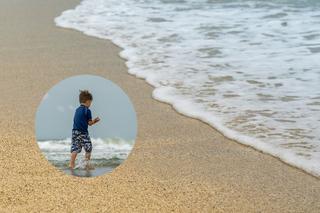 Chłopiec zgubił się na plaży