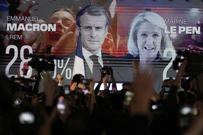 Francja/ Wstępne wyniki I tury wyborów prezydenckich: Emmanuel Macron - 27,41 proc. głosów, Marine Le Pen - 24,03 proc.