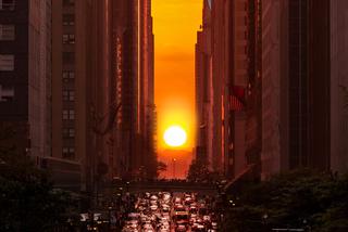 Słoneczny fenomen na Manhattanie