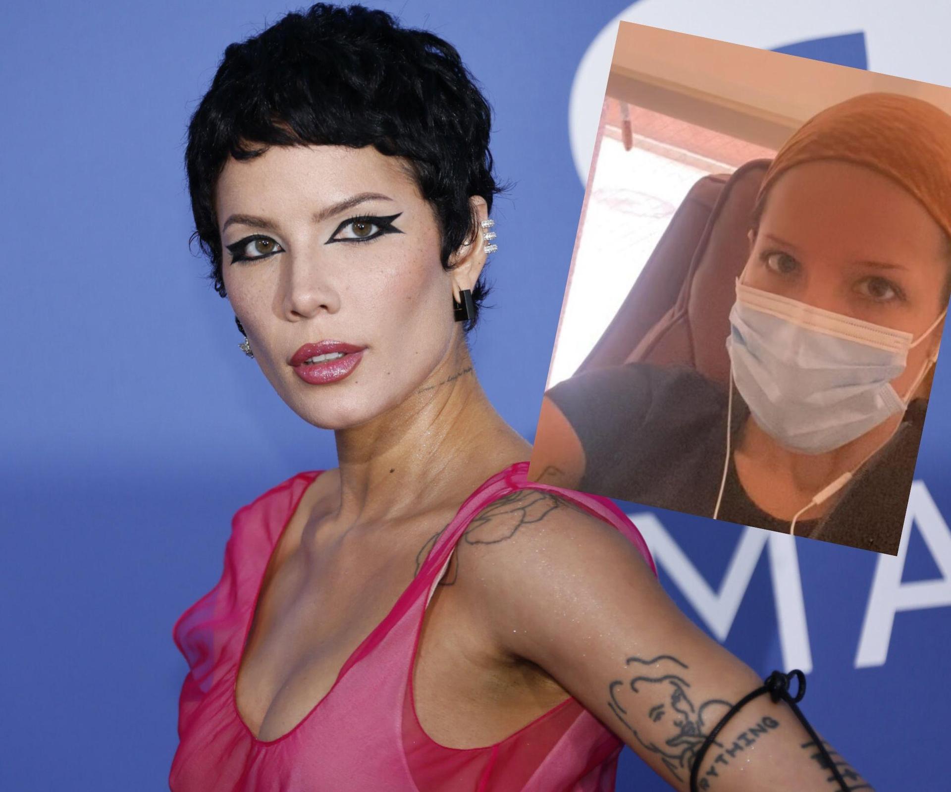 Halsey is severely sick.  The singer recorded a music about her struggle for all times