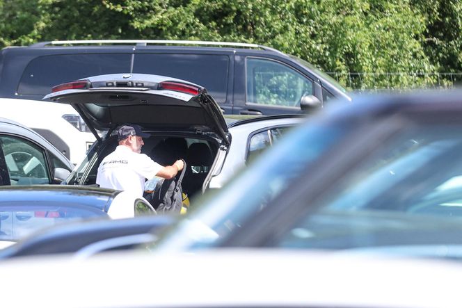 Michał Probierz na polu golfowym