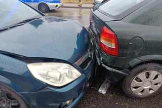 Karambol w Sławęcinie. Zderzenie pięciu pojazdów, w tym ciężarówki