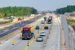 Autostrada A1 zyskała 7 km. Odcinek Piotrków Trybunalski Południe - Kamieńsk z betonową nawierzchnią