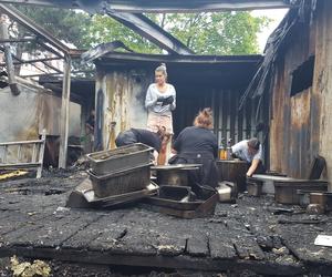 Wielkie straty i sprzątanie po pożarze restauracji Pastrami Summer w Lesznie