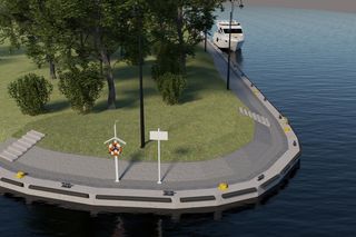 Przebudowa nabrzeża Wyspy Spichrzów w Elblągu [WIZUALIZACJE]