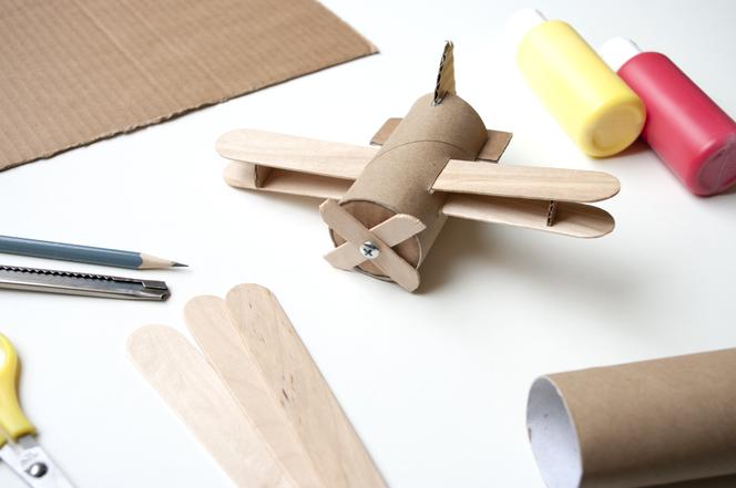 DIY - samolot z rolki