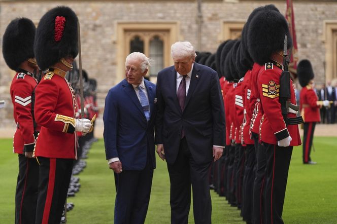 Donald Trump w Wielkiej Brytanii, spotkanie z królem Karolem III
