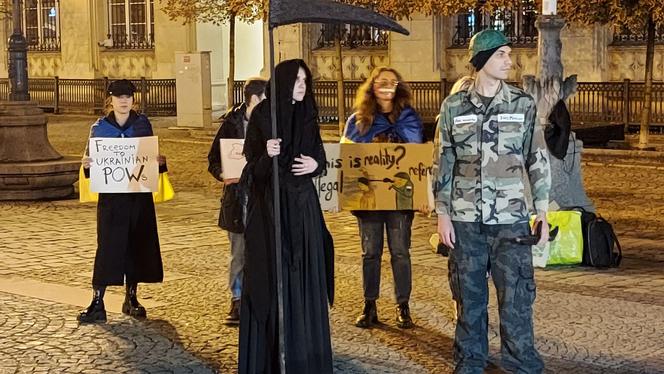 Rosjanie protestują we Wrocławiu
