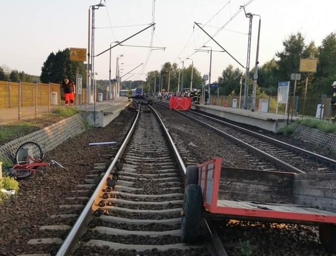 Wypadek na przejeździe kolejowym w Jackowie