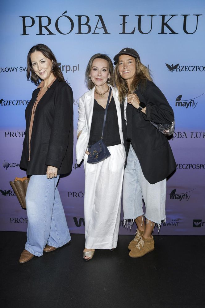 Racewicz w skórze, Steczkowska w kwiatach, a Żukowska w bieli! Taka ścianka to rzadkość!