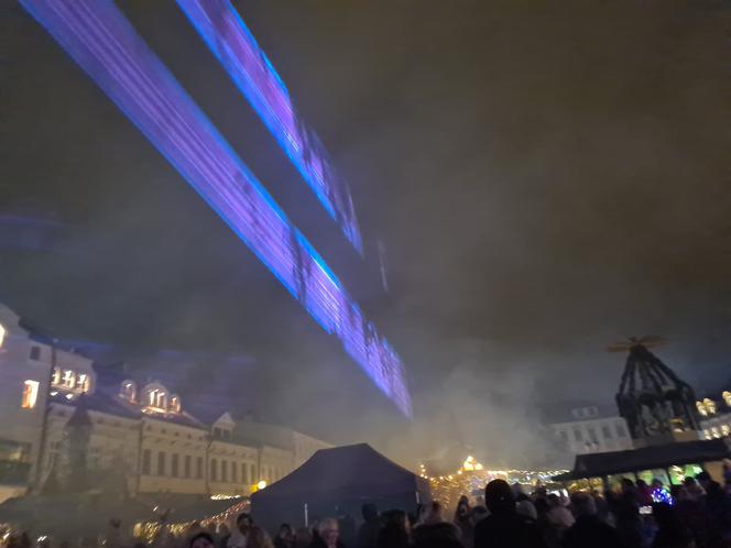 Rzeszów. Pokaz laserowy na Rynku [ZDJĘCIA]