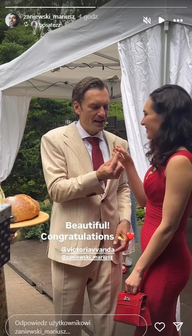 Mariusz Zaniewski z ukochaną