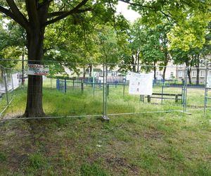 Ogrodzony plac zabaw na Winogradach